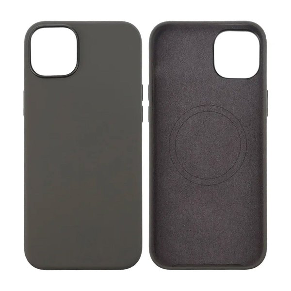 Rvelon iPhone 15 Plus Kuori Silikoni MagSafe Harmaa