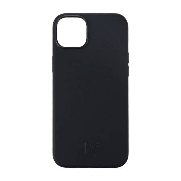 Rvelon iPhone 15 Plus -silikonikuori, musta