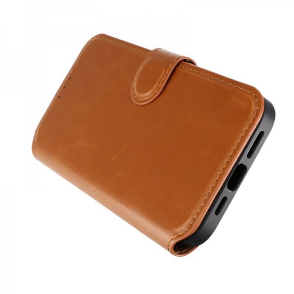 Rvelon iPhone 15 Plus Kotelo 4 Korttipaikkaa MagSafe Ruskea