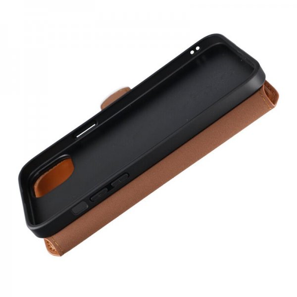 Rvelon iPhone 15 Plus Kotelo 4 Korttipaikkaa MagSafe Ruskea