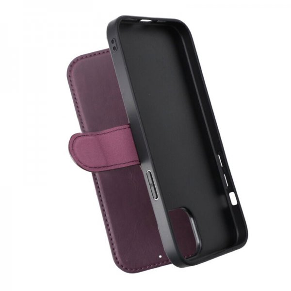 Rvelon iPhone 15 Plus -kotelo, 4 korttipaikkaa, MagSafe, violetti