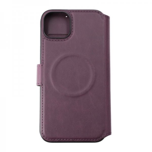 Rvelon iPhone 15 Plus -kotelo, 4 korttipaikkaa, MagSafe, violetti