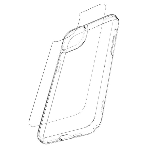 Spigen iPhone 15 Plus Suojakuori Air Skin Hybrid Crystal Clear