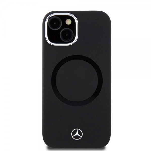 Mercedes Benz iPhone 15 Plus Suojakuori Bicolor MagSafe Musta