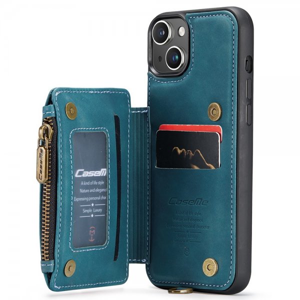 CaseMe iPhone 15 Plus Suojakuori C20-sarja Petrol