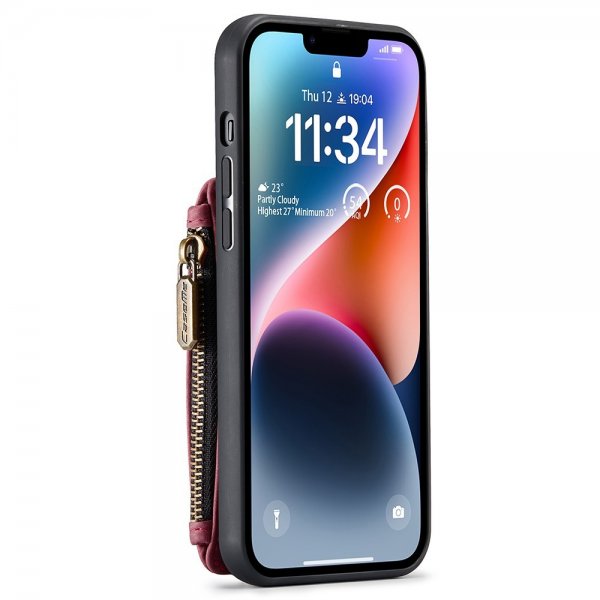 CaseMe iPhone 15 Plus C20 -sarjan kuori, punainen