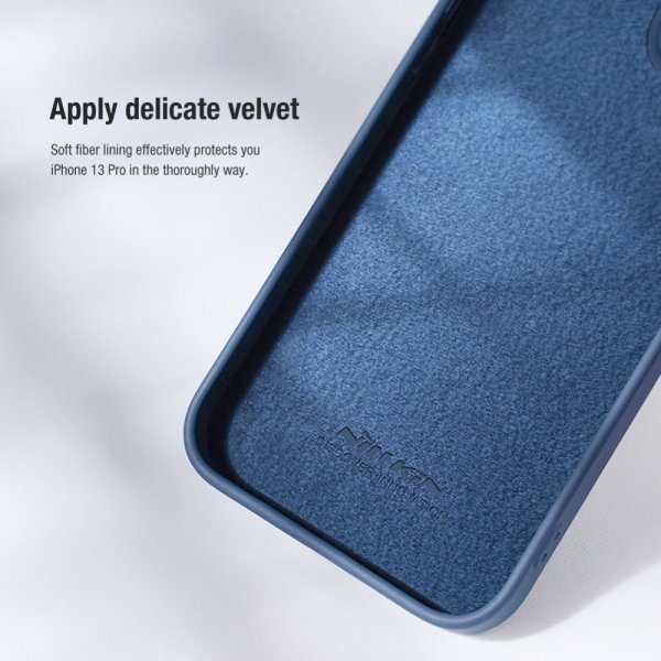 Nillkin iPhone 15 Plus Suojakuori CamShield Silky Sininen