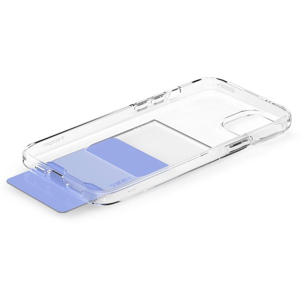 Spigen iPhone 15 Plus -suojakuori Crystal Slot Crystal Clear