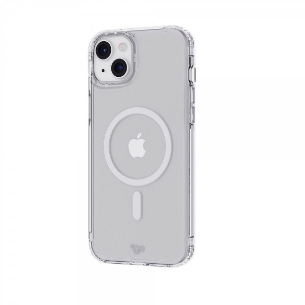 Tech21 iPhone 15 Plus -suojakuori Evo Clear MagSafe, läpinäkyvä
