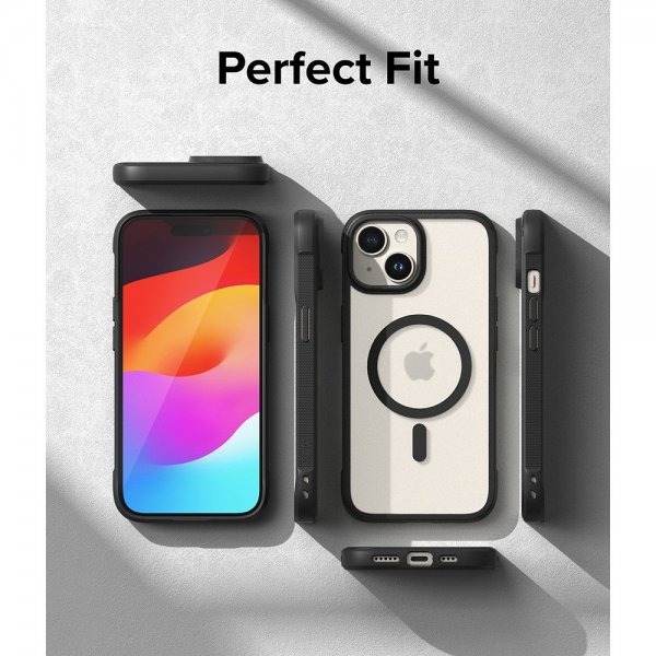 Ringke iPhone 15 Plus Suojakuori Fusion Bold Magnetic Matte Black