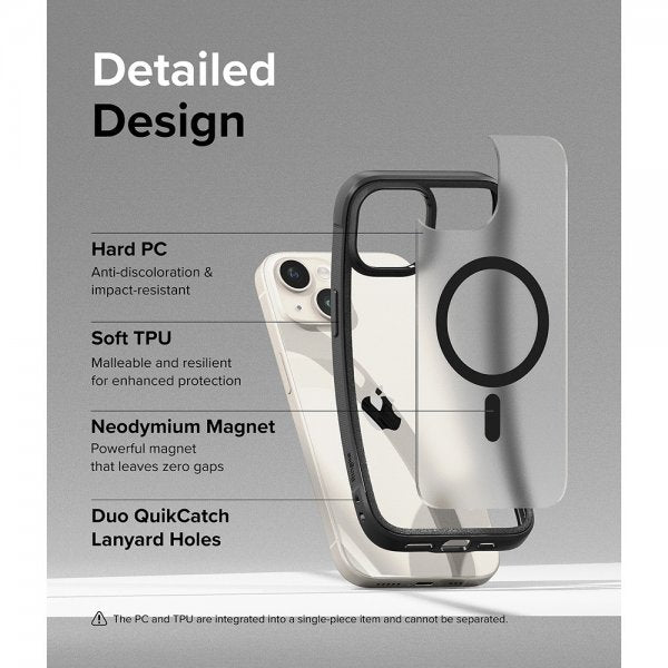 Ringke iPhone 15 Plus Suojakuori Fusion Bold Magnetic Matte Black