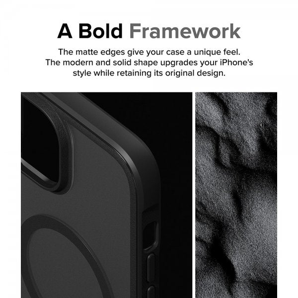 Ringke iPhone 15 Plus Suojakuori Fusion Bold Magnetic Matte Black