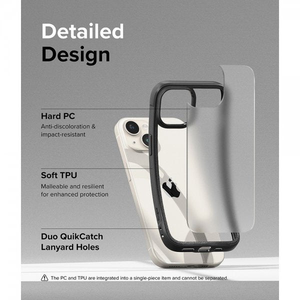 Ringke iPhone 15 Plus Suojakuori Fusion Bold Matte Black
