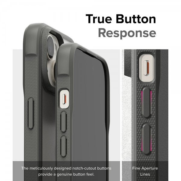 Ringke iPhone 15 Plus Suojakuori Fusion Bold Matta Harmaa