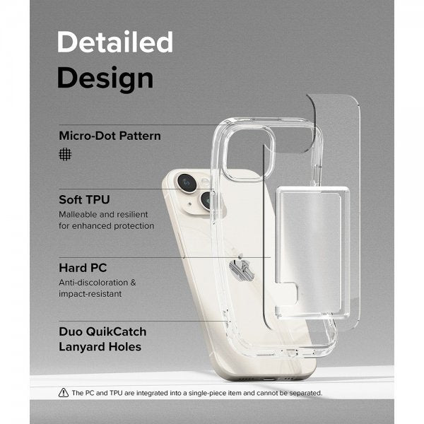 Ringke iPhone 15 Plus Suojakuori Fusion Card Clear