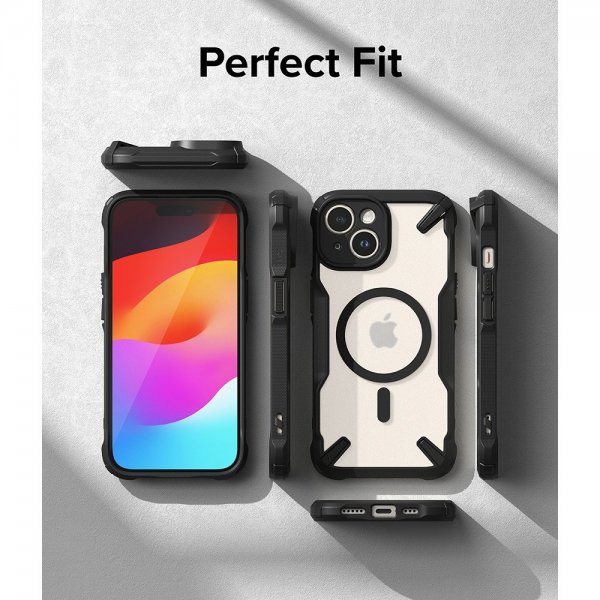 Ringke iPhone 15 Plus Suojakuori Fusion X Magnetic Matte Black