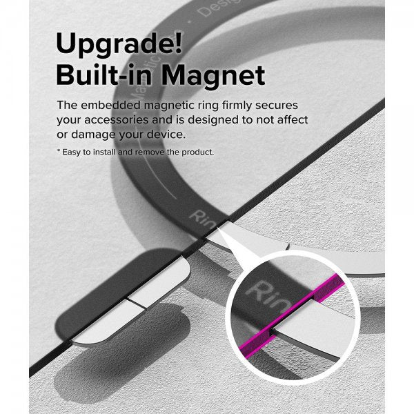 Ringke iPhone 15 Plus Suojakuori Fusion X Magnetic Matte Black