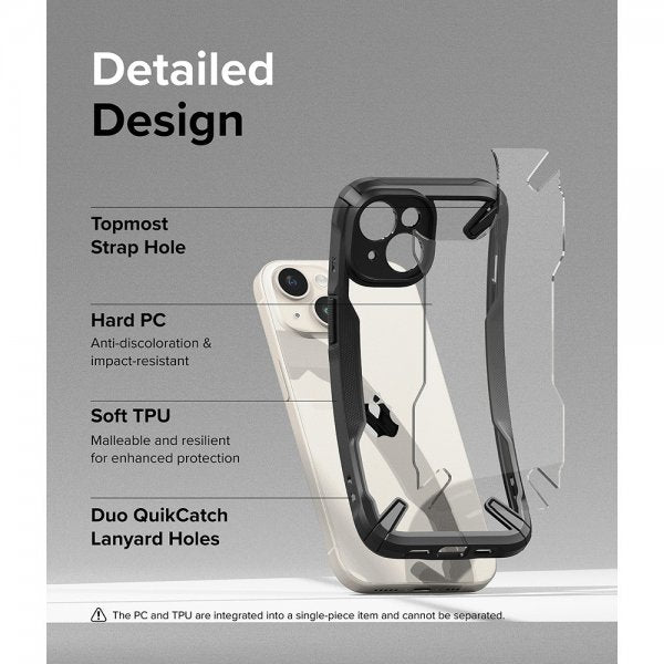 Ringke iPhone 15 Plus -suojakuori Fusion X Musta
