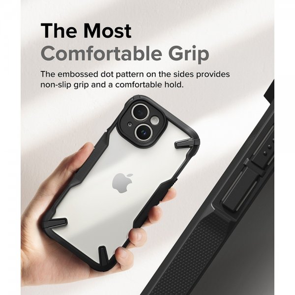 Ringke iPhone 15 Plus -suojakuori Fusion X Musta