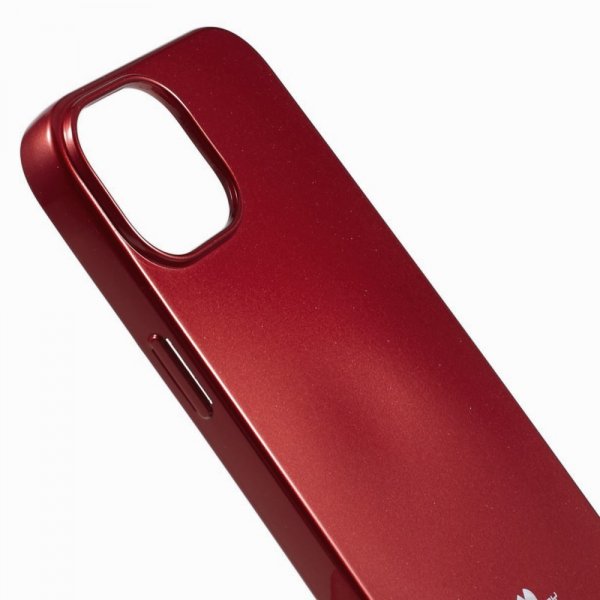 Mercury iPhone 15 Plus Suojakuori Jelly Glitter Punainen