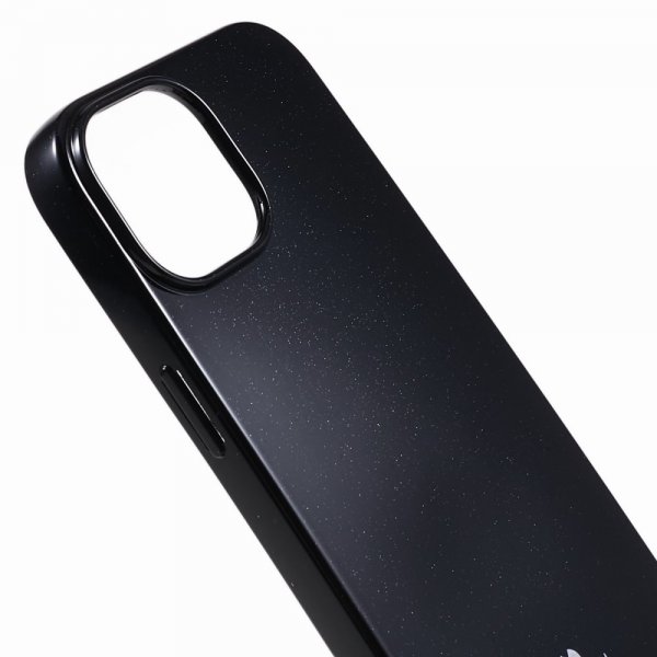 Mercury iPhone 15 Plus Suojakuori Jelly Glitter Musta