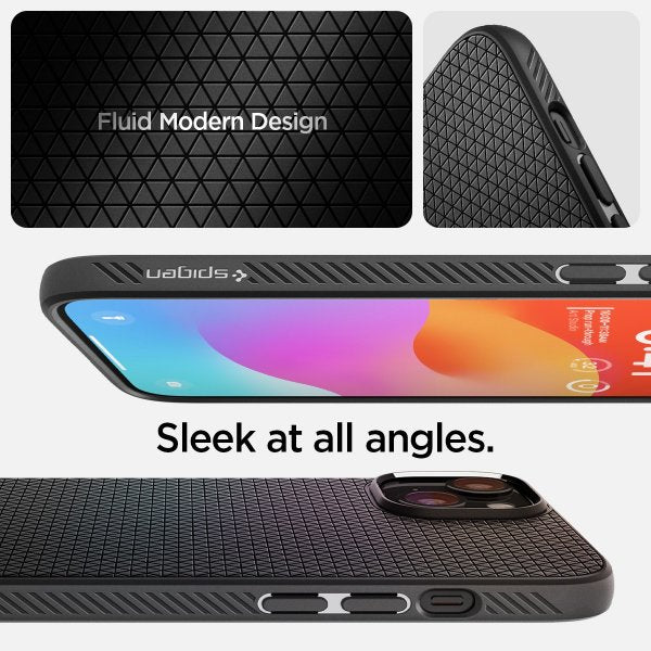 Spigen iPhone 15 Plus Suojakuori Liquid Air Matte Black