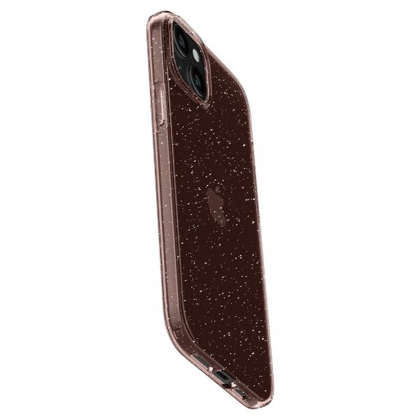 Spigen iPhone 15 Plus Suojakuori Liquid Crystal Glitter Rose Quartz