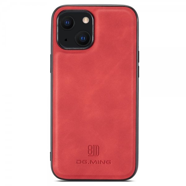 Dg.Ming iPhone 15 Plus -suojakotelo M1 Series, irrotettava korttipidike, punainen