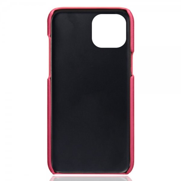 iPhone 15 Plus Suojakuori kahdella korttipaikalla Magenta