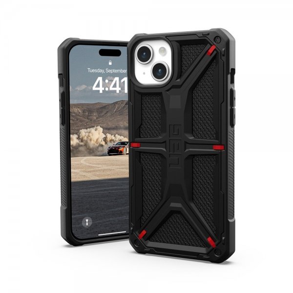 Urban Armor Gear (UAG) iPhone 15 Plus Suojakuori Monarch Kevlar Black