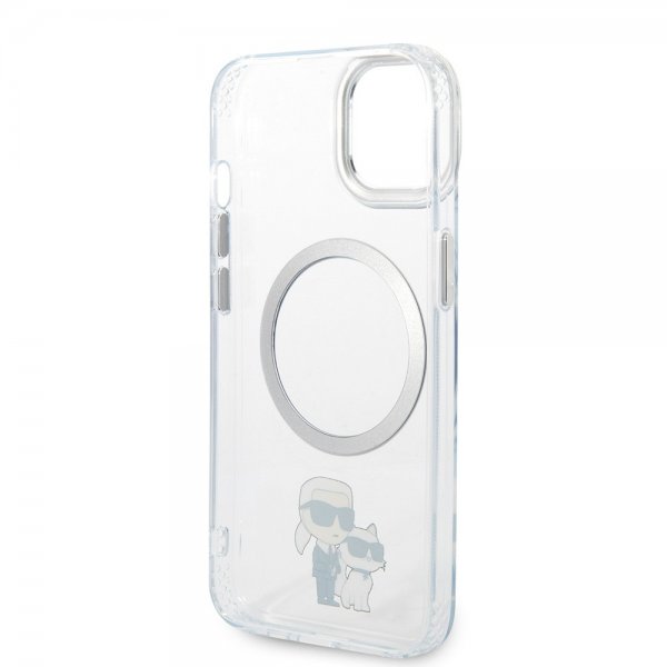 Karl Lagerfeld iPhone 15 Plus Suojakuori NFT Karl & Choupette Läpinäkyvä