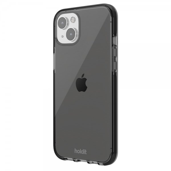holdit iPhone 15 Plus Suojakuori Seethru Musta