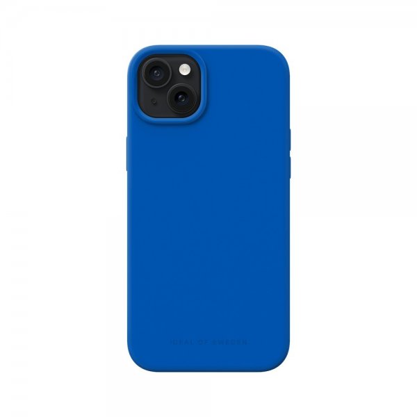 Ideal of Sweden iPhone 15 Plus Silicone Case MagSafe Cobalt Blue