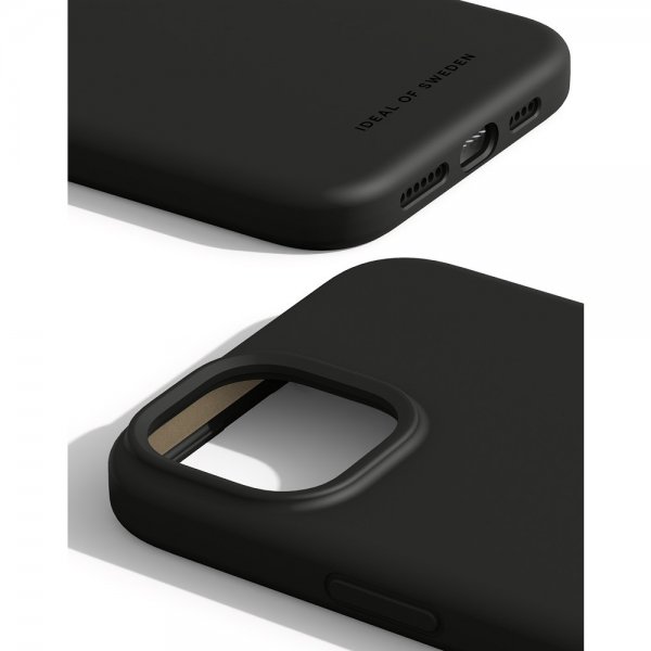 Ideal of Sweden iPhone 15 Plus Silicone Case MagSafe Musta