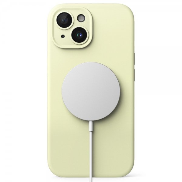 Ringke iPhone 15 Plus Suojakuori Silicone Magnetic Sunny Lime