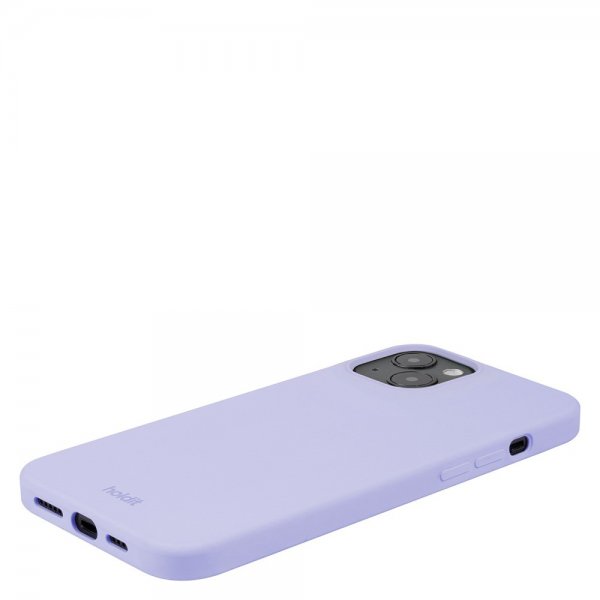 holdit iPhone 15 Plus -silikonikuori, laventeli
