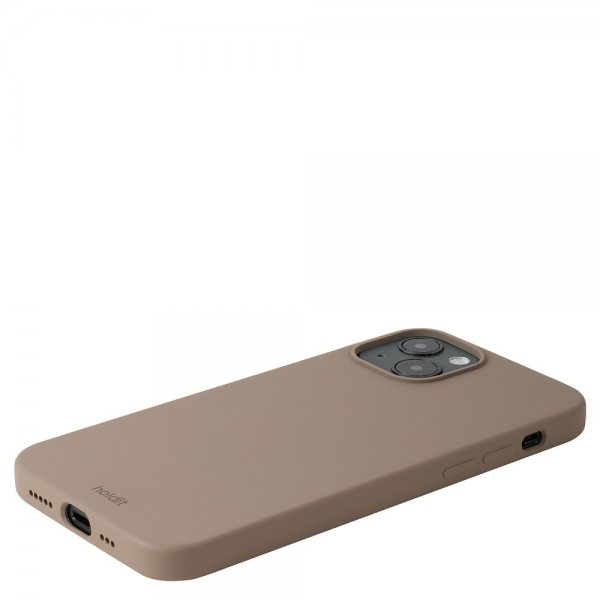 holdit iPhone 15 Plus -silikonikuori, Mocha Brown