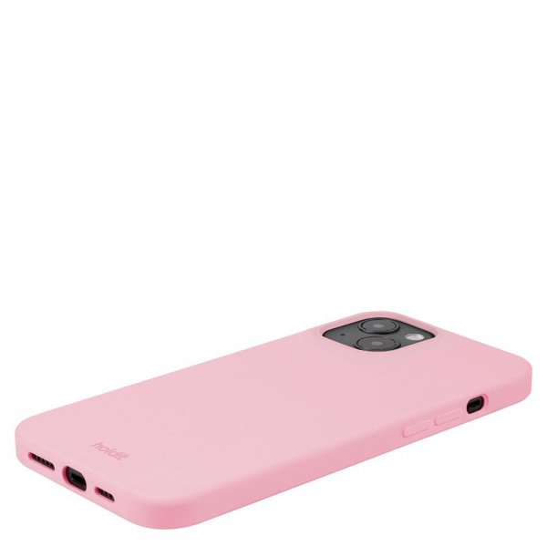 holdit iPhone 15 Plus Silikonikuori Vaaleanpunainen