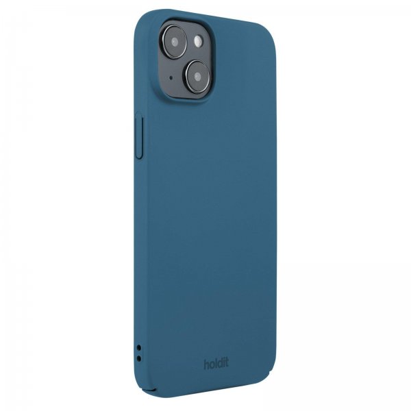 Holdit iPhone 15 Plus Suojakuori Slim Case Denim Blue