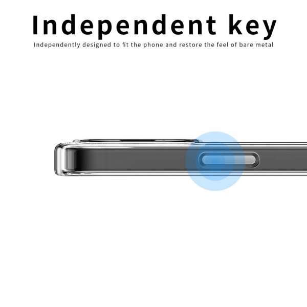 Mofi iPhone 15 Plus Suojakuori Läpinäkyvä TPU Kirkas