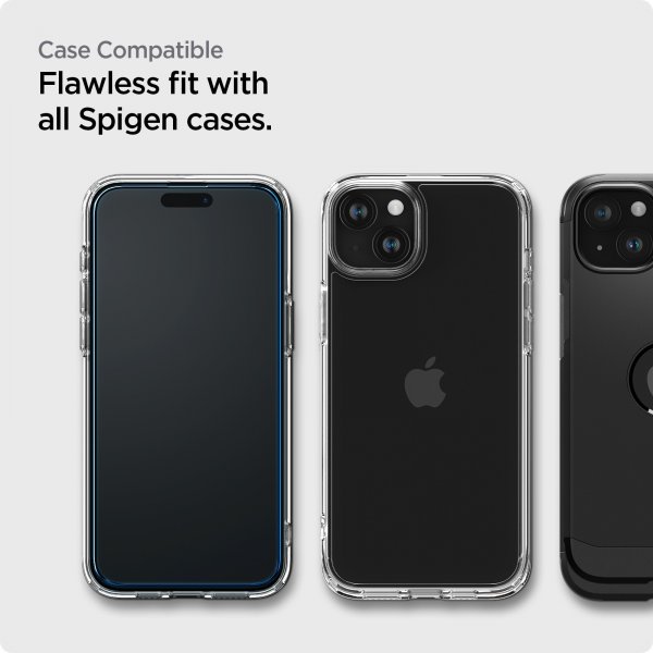 Spigen iPhone 15 Plus Näytönsuoja GLAS.tR ALIGNmaster 2-pakkaus