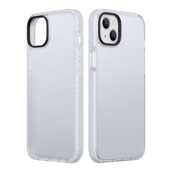 iPhone 15 Plus Suojakuori Iskunvaimennus TPU Valkoinen