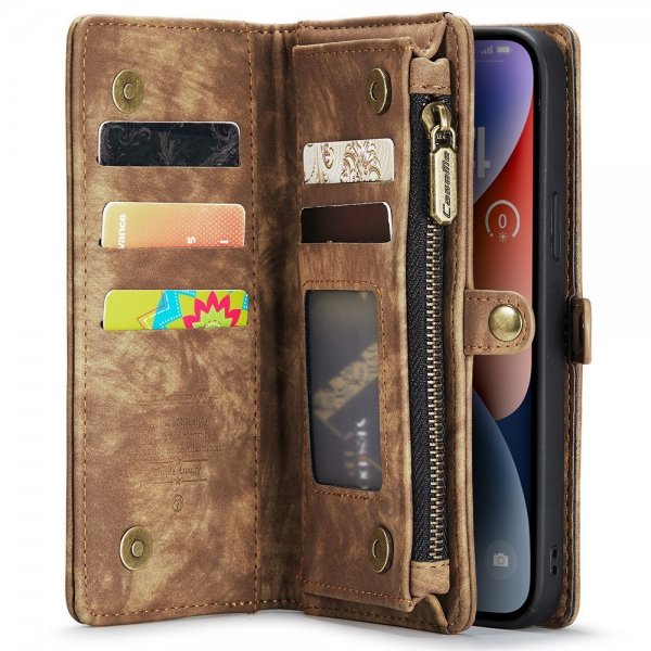 CaseMe iPhone 15 Pro Kotelo 008 Series Irrotettava Kuori Ruskea