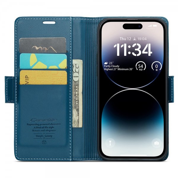 CaseMe iPhone 15 Pro -suojakuori 023 Series sininen