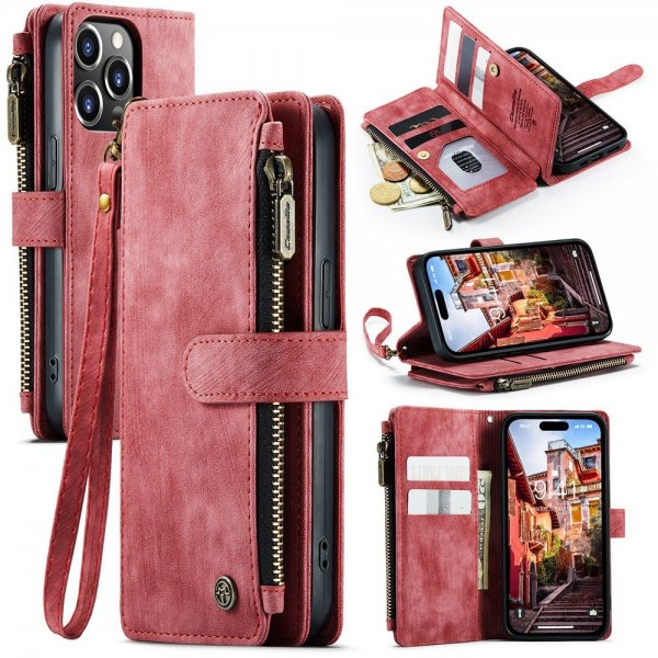 CaseMe iPhone 15 Pro -suojakuori C30 Series Punainen