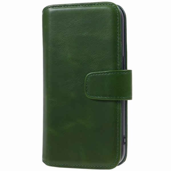Nordic Covers iPhone 15 Pro Kotelo Essential Leather Juniper Green