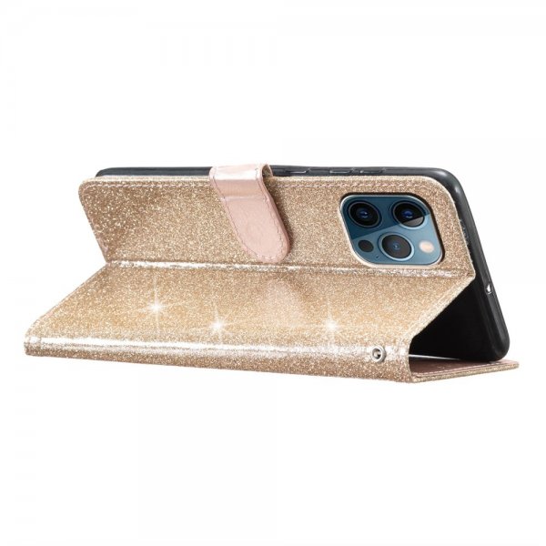 iPhone 15 Pro Kotelo Kimalteleva Kulta