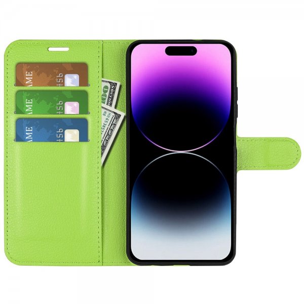 iPhone 15 Pro -suojakotelo, litsi, vihreä