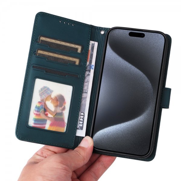 Betopnice iPhone 15 Pro Kotelo irrotettavalla kuorella 005 Sininen
