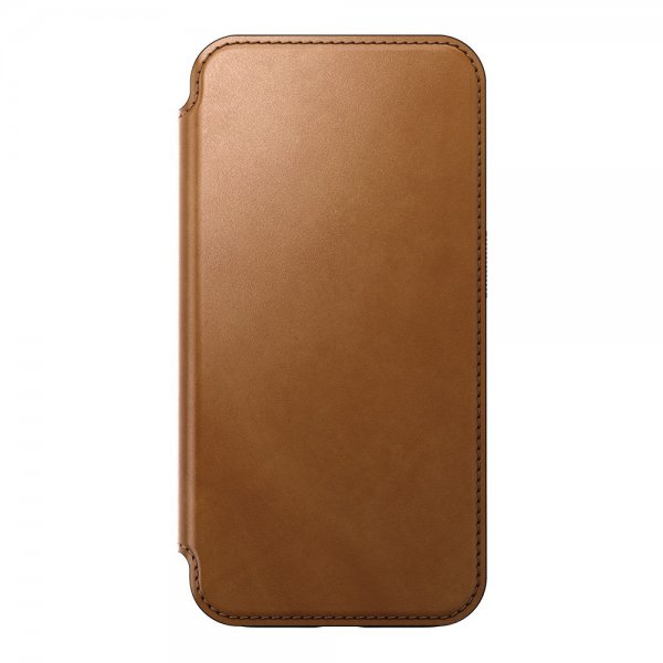 Nomad iPhone 15 Pro -kotelo Modern Leather Folio English Tan